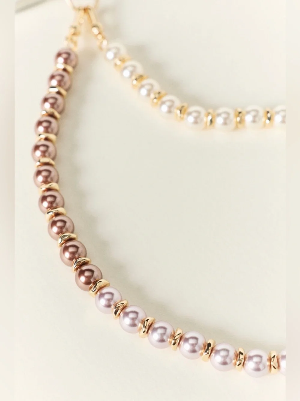Gradient Rose Pearl Phone Chain for Wrist Anthropologie NWT